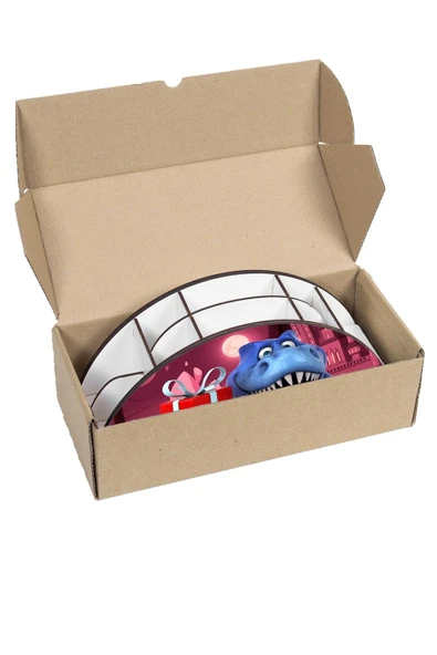 Notpa Ahşap Vip Dinazor Trex Mavi Gökkuşağı Cetvelli Masaüstü Kalemlik Çocuklar Için Organizer Vip19 - Resim 6