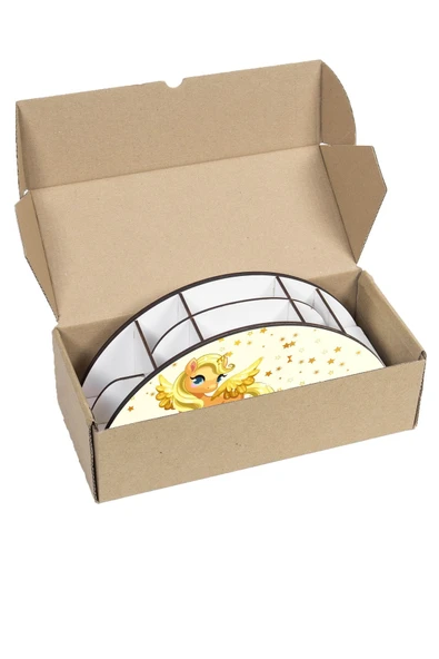 kutuTR Ahşap Vip Unicornserisi Gökkuşağı Cetvelli Masaüstü Kalemlik Çocuklar Için Organizer Montajlı Kutulu - Resim 5