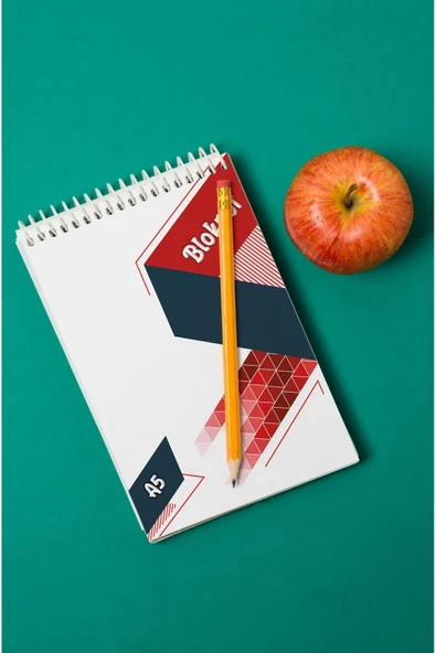 kutuTR Ahşap Mdf Kapaklı 80 Yaprak Çizgili 14x21 Vip Bloknot 70gr/m2 Ç-OB22 - Resim 3