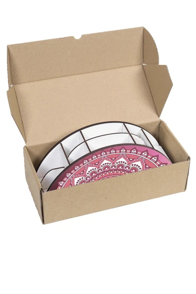 Notpa Ahşap Vip Çini Desenli Gökkuşağı Cetvelli Masaüstü Kalemlik Organizer Vip21 - Resim 7