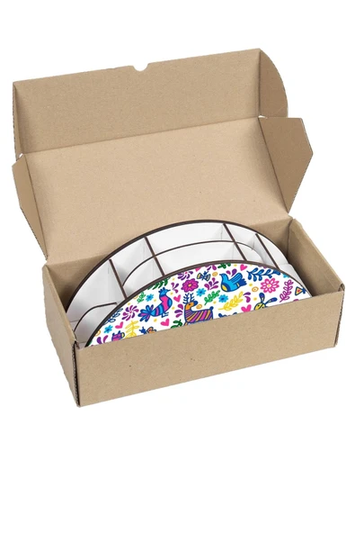 Notpa Ahşap Vip Renkli Hayvanlar Gökkuşağı Cetvelli Masaüstü Kalemlik Organizer Vip150 - Resim 6