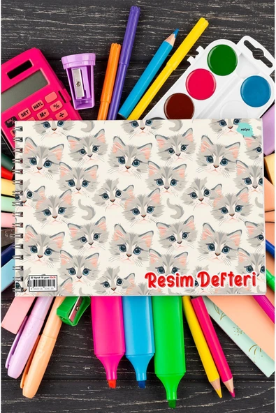 kutuTR Ahşap Kapaklı Lüx 25x35 Resim Defteri 90 gr 40 yaprak RD001