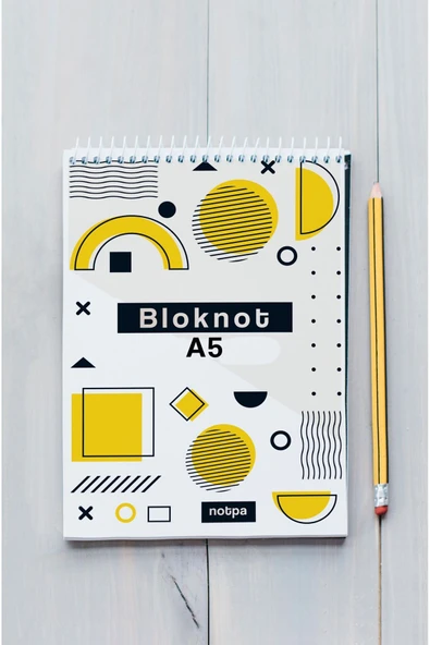 kutuTR Ahşap Mdf Kapaklı 80 Yaprak Çizgili 14x21 Vip Bloknot 70gr/m2 Ç-OB27 - Resim 2