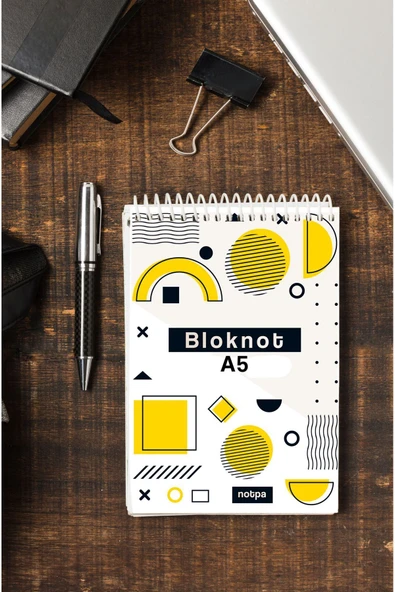 kutuTR Ahşap Mdf Kapaklı 80 Yaprak Çizgili 14x21 Vip Bloknot 70gr/m2 Ç-OB27 - Resim 6