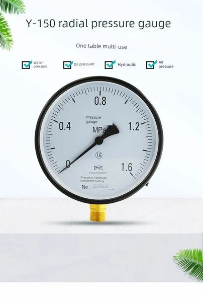 Y-150 Basınç Ölçer - -0.1 + 2.4MPa - 8