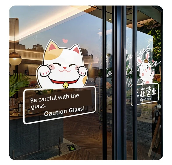 Japon Çizgi Film Hayvan PVC Çarpışma Önleyici Su Geçirmez Duvar Sticker - ZQ01E3 - Büyük - 12
