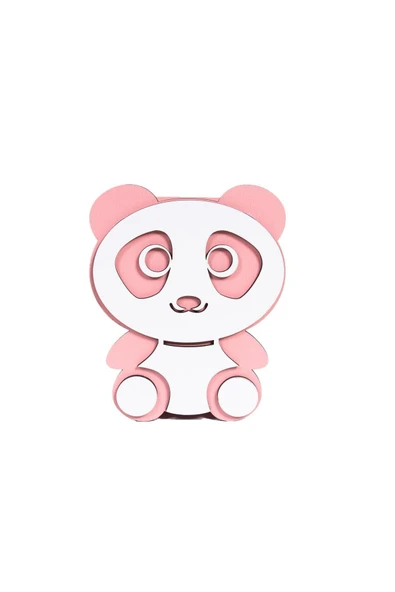 Notpa Panda Masaüstü Kalemlik Pembe-beyaz - Resim 6