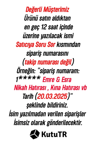 kutuTR Magnet Söz, Nişan,Nikah İçin Hediye 10 Adet - 3