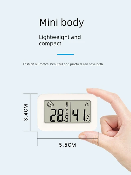 Mini Dijital Termometre ve Higrometre - Mini TJW-01 - 4