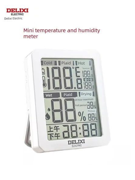 İç Ortam Termometre Higrometre - Konfor Ekranlı Geniş Ekran - Resim 2