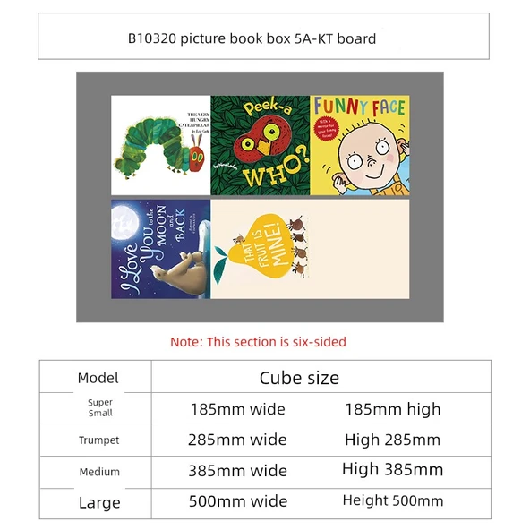 İngilizce Çizim Kitabı Duvar Dekoru - B10320 Resimli Kitap Kutusu 5A-KT Süper Küçük Boy