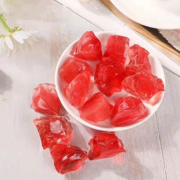 Kristal Taşlı Aroma Difüzörü Gece Lambası - Kırmızı Kristal (100g)