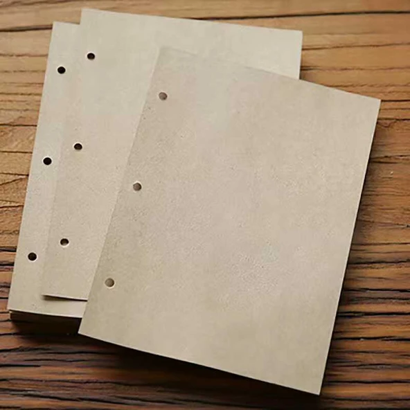 A4 Kraft Kağıdı Fotoğraf Albümü İç Sayfaları - 30 Adet - 4 Delikli - 2