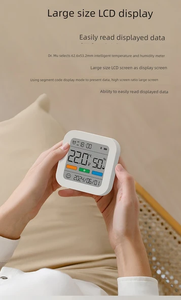 Dijital Higrometre Termometre - Gelişmiş Pil, İthal Hareket, İfade İpuçları - 10