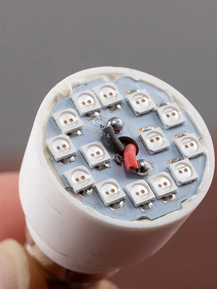 LED Buda Lambası E12 - Sıcak Sarı Seramik Gövde - Çift - 5