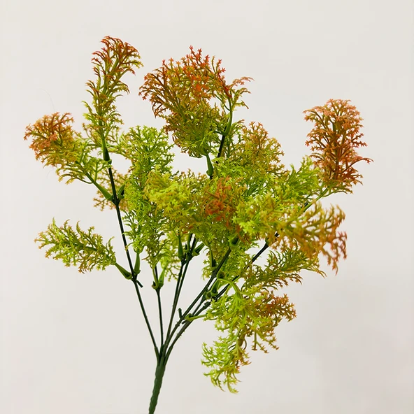 Yapay Yeşil Ev Dekoratif Okaliptüs Eğrelti Otu Yaprak Demeti - No. 1 Dal - Resim 10