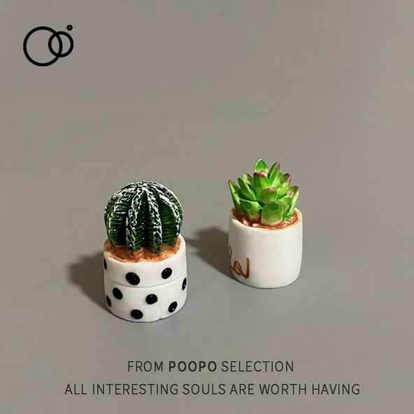 Mini Minyatür Saksı Bitki Dekorasyonu - 2.5-3cm - 10