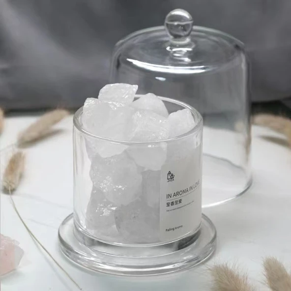 Aroma Difüzör Kabı - Şeffaf Altın Çan Kavanoz (300g)