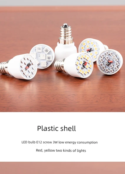 LED Buda Lambası E12 - Tekli Lamba Paneli - 9