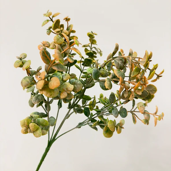 Yapay Yeşil Ev Dekoratif Okaliptüs Eğrelti Otu Yaprak Demeti - No. 1 Dal - Resim 8