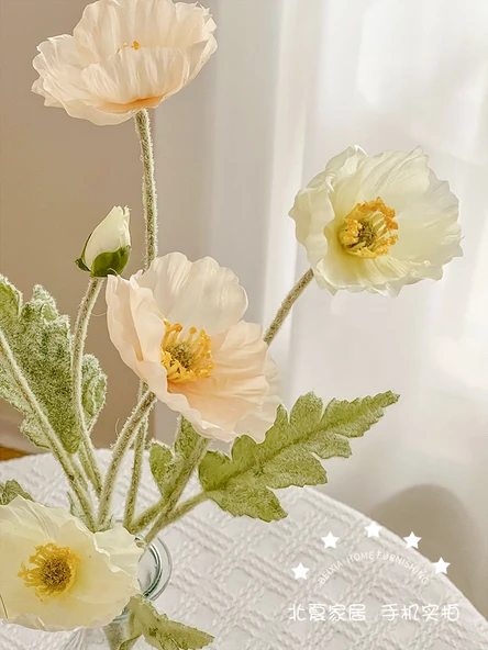 Yapay Yu Mei Çiçeği - Pembe 6 Dal İhracat Kalitesi - Resim 4