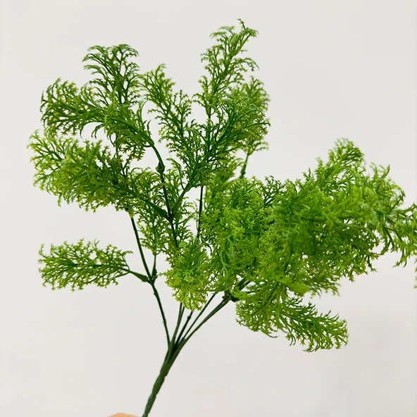 Yapay Yeşil Ev Dekoratif Okaliptüs Eğrelti Otu Yaprak Demeti - No. 1 Dal - Resim 12