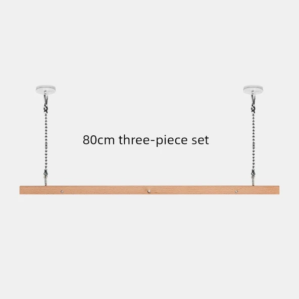 80cm Üç Parça Kayın Ağacı Poster Asma Çubuğu Seti