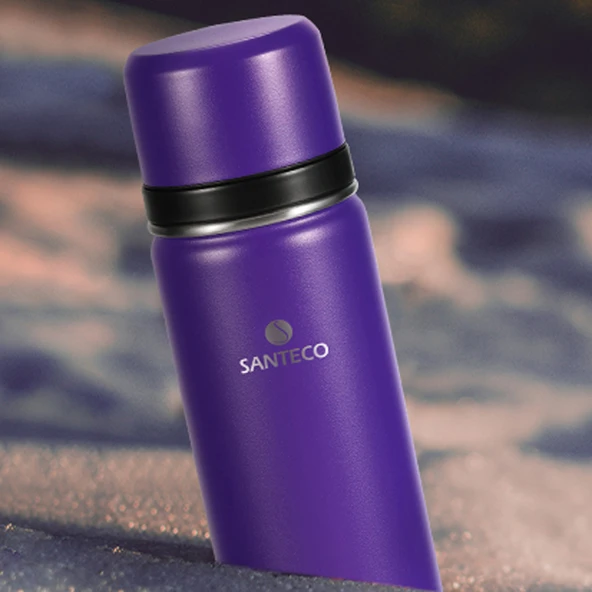 Santeco Kolima 2 Kapaklı Termos 1 L-Mor - Resim 6