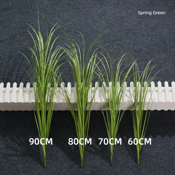 DIY Yapay Kamış Otu Peyzajı - Bahar Yeşili 90cm 5 Dal
