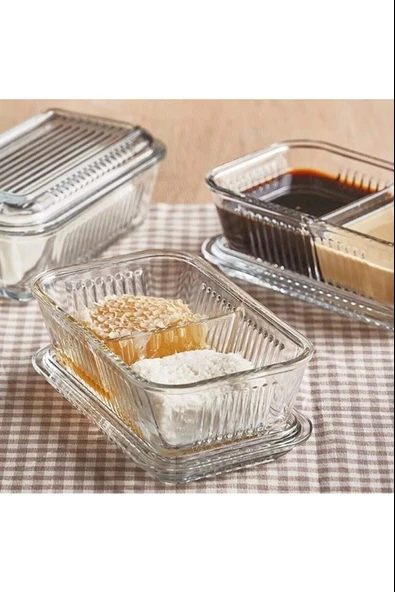 Paşabahçe 96764 Bölmeli Saklama Kabı, Kahvaltılık 2 Adet