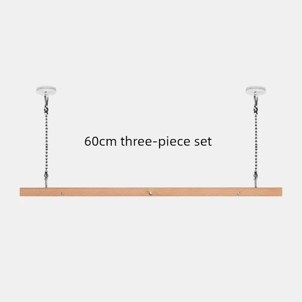 60cm Üç Parça Kayın Ağacı Poster Asma Çubuğu Seti
