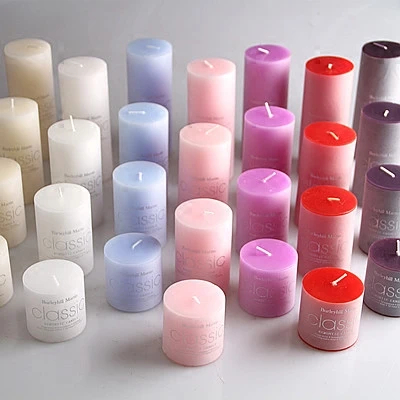 Silindir Dumanı Tütsüsüz Mum 7.5*10cm - Lavanta Moru - 3