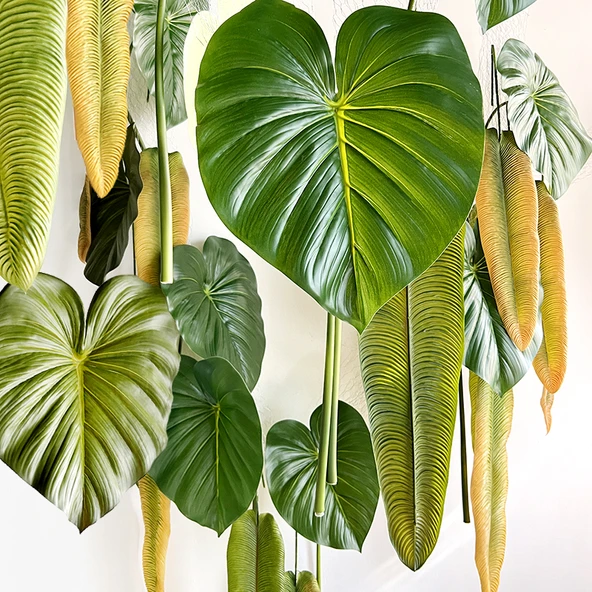 Yaprak Duvar Dekoru - Ateş Vinç Kralı / Kamuflaj Yeşil - Resim 2