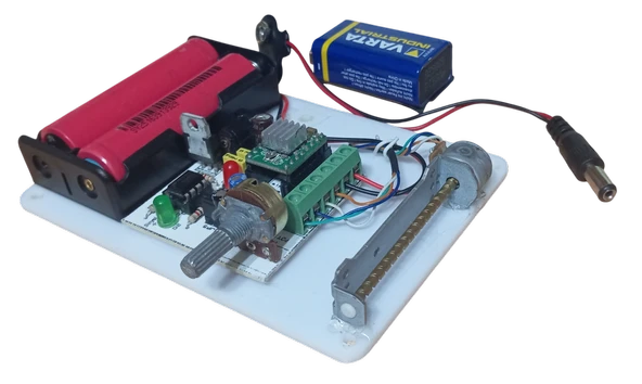 Step Motor Hız Yön Kontrol Pilli Öğrenci Deney Devresi - Resim 2