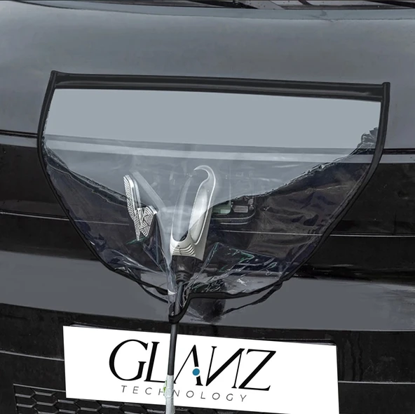 Glanz Elektrikli Araç Şarj Soketi Yağmur Koruma Brandası, EV Şarj Soket Koruyucu 55 - 45 cm