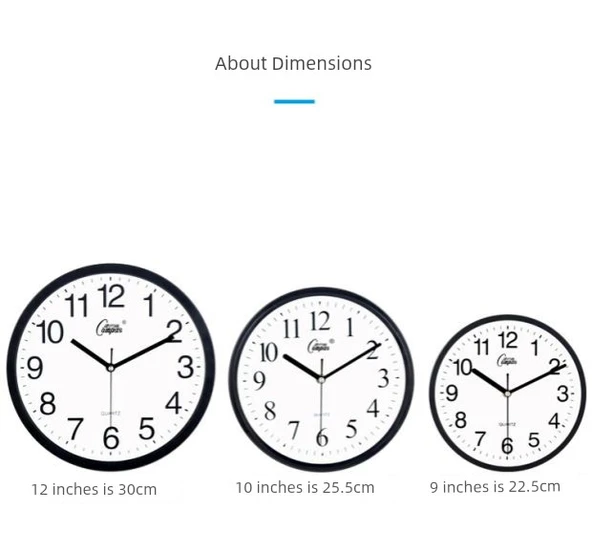 Modern Minimalist İskandinav Duvar Saati - Altın Ultra Sessiz 34cm - 11