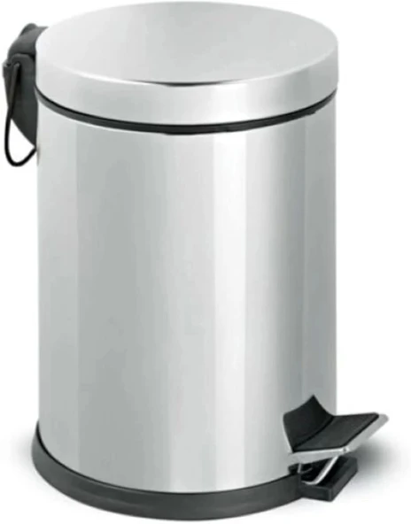 Cooker 3 Litre Gri Pedallı Çöp Kovası