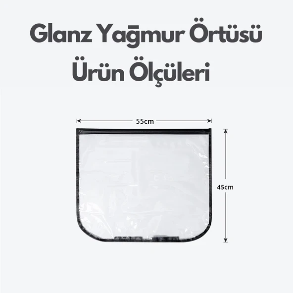 Glanz Elektrikli Araç Şarj Soketi Yağmur Koruma Brandası, EV Şarj Soket Koruyucu 55 - 45 cm - 4