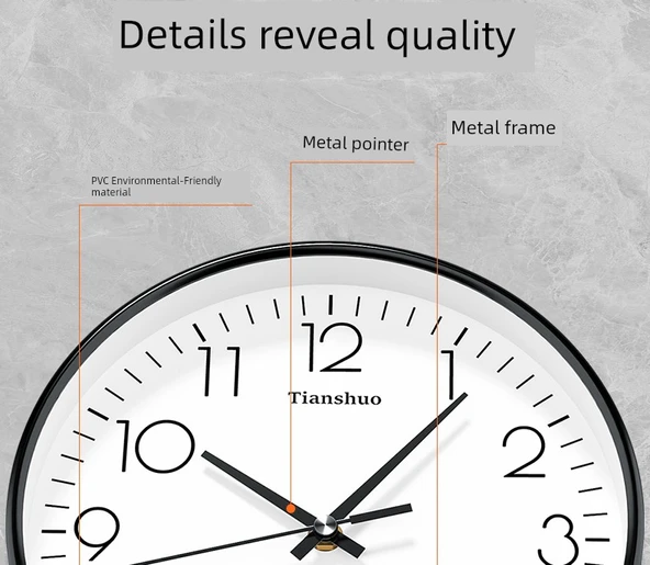 Işıklı Takvimli Minimalist Duvar Saati - 25 cm Zümrüt Yeşili - 11