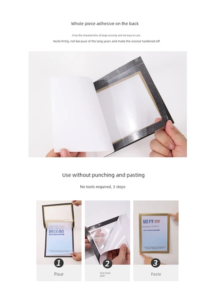 A4 Manyetik Display Sticker - Altın - Resim 4