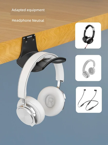 Deliksiz E-Spor Kulaklık Askısı - Elma Beyazı Duvara Monte (L) + Çivisiz Yapıştırıcı + Vida - 5