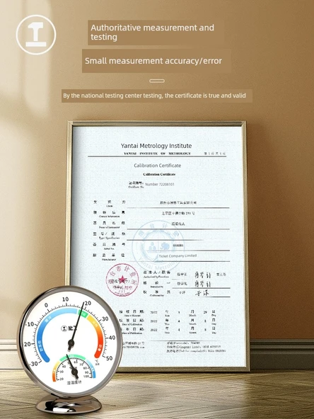 Termometre Higrometre - 3 Adet, Güçlü Manyetik Mini Gradyan ve Askı - 2