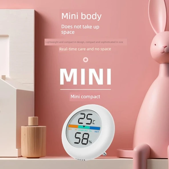Akıllı Oda Termometresi - Düz Beyaz Minimalist - 5