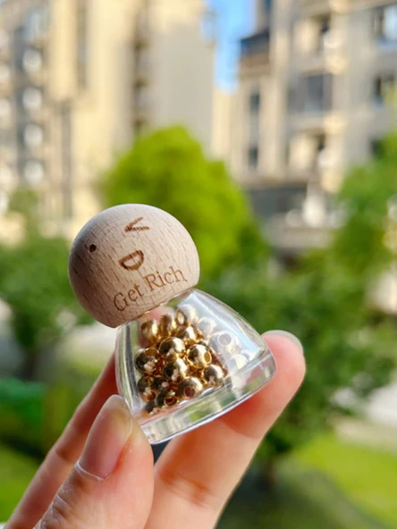 Mini Cam Saklama Kavanozu - Bebek Kafası - Siyah Kum - 5
