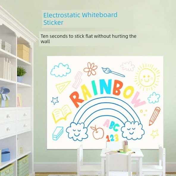 Elektrostatik Yazı Tahtası Duvar Stickerı - 60x300cm - 3