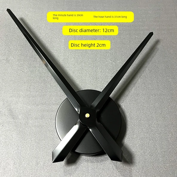 Duvar Saati Mekanizması - Siyah - Dakika Kolu 39cm