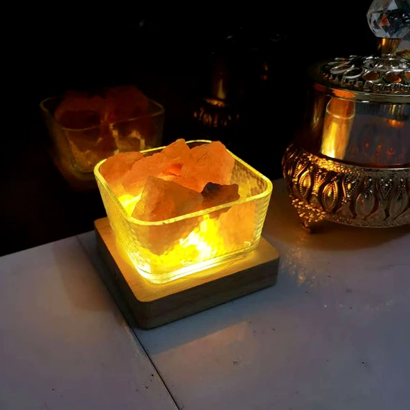 Cam Aromaterapi Saklama Kabı - Çekiç Kare Bardak