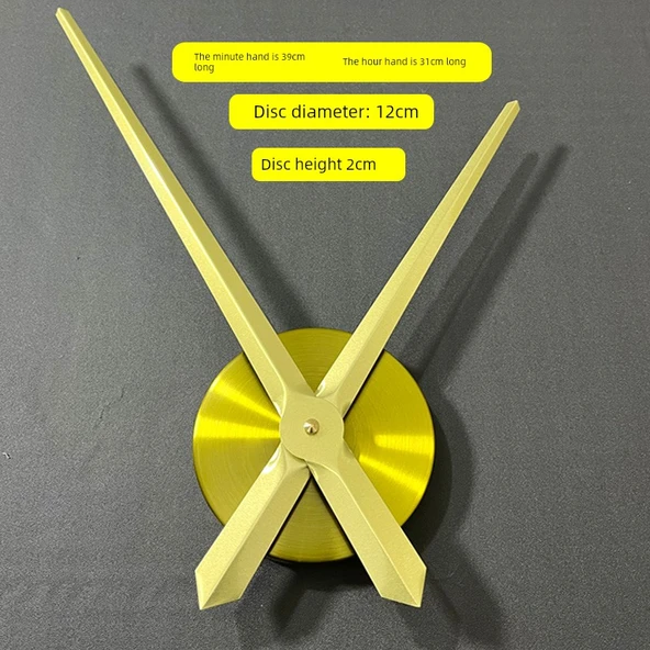 Duvar Saati Mekanizması - Siyah - Dakika Kolu 33cm - 9