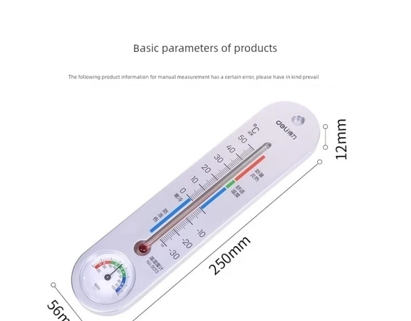 Termometre 9017 - Asılabilir ve Ayakta Durabilir - Plus Boy - Beyaz - Resim 10