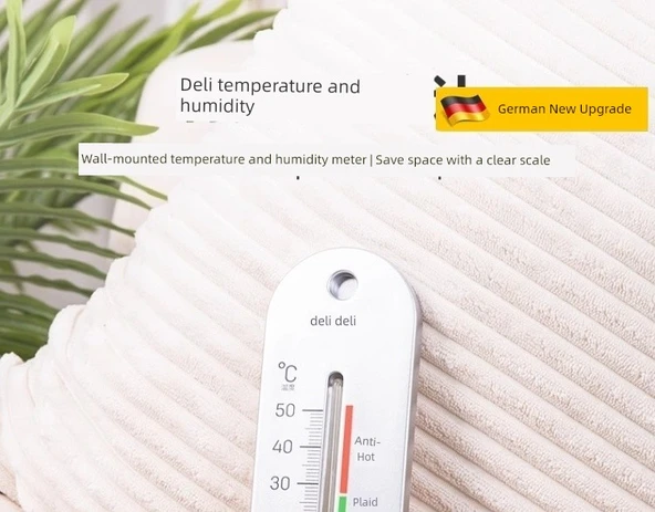 Termometre 9017 - Asılabilir ve Ayakta Durabilir - Plus Boy - Beyaz - Resim 8